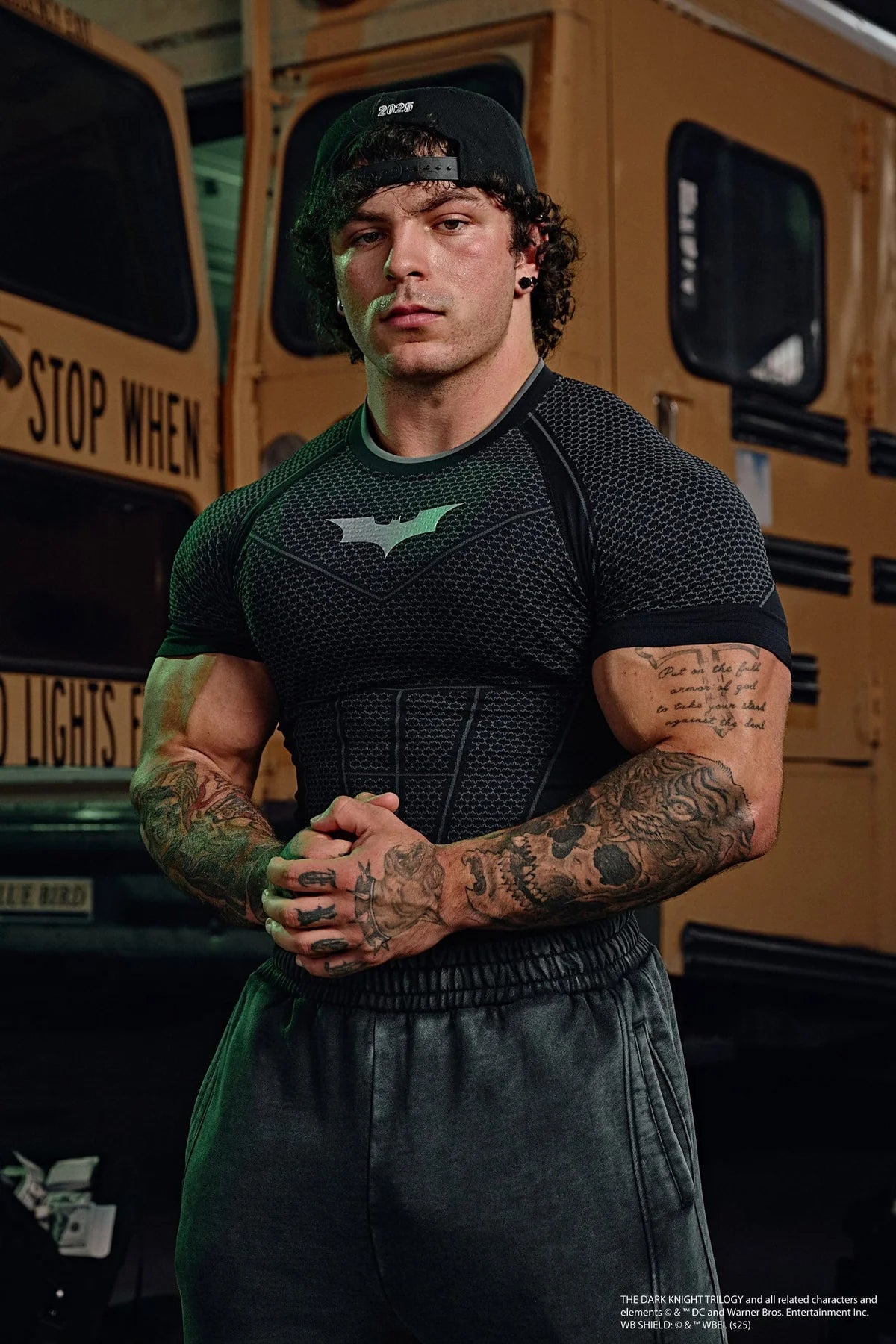 4259 - Batman Compression Tees BLACK