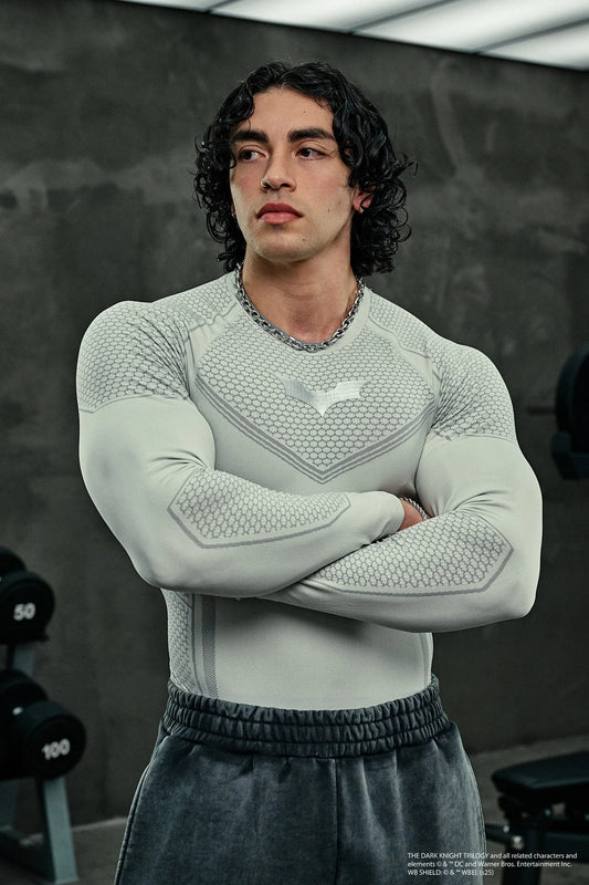 8004 - Batman Compression Longsleeves WHITE