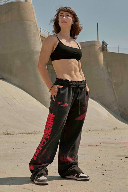 2128 - AOT© x YLA Baggy Joggers HUNTERS