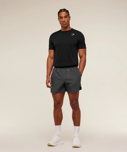 Gymshark Arrival Contrast Shorts - GS Onyx Grey/GS Black