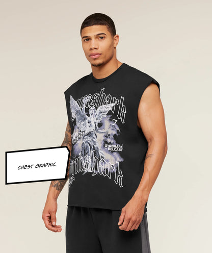 Gymshark x Carlos Belcast Cut off Tee - GS Black