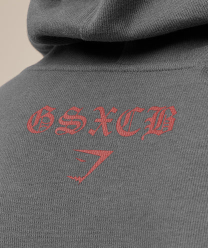 Gymshark x Carlos Belcast Zip Up Hoodie - Onyx Grey