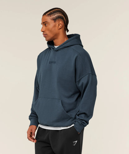 Gymshark Olde English Hoodie - Blue