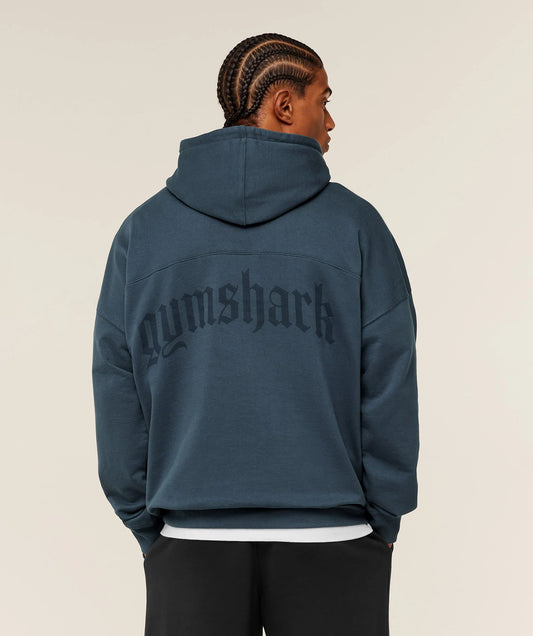 Gymshark Olde English Hoodie - Blue