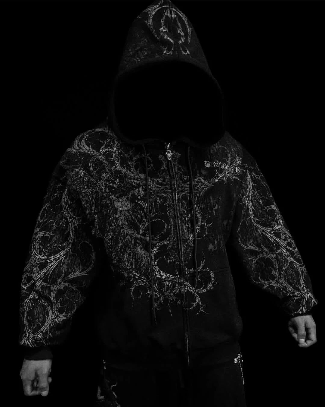 Sanctuary Oversized Zip-up Hoodie [VOID BLACK]JLH2
