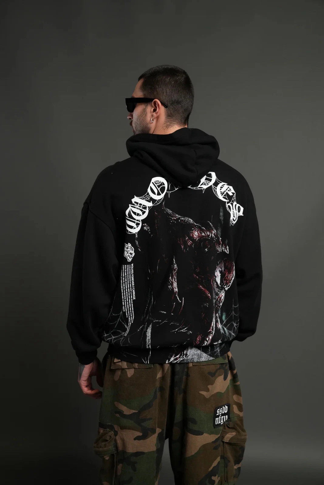 Carnage Forever "Pierce" Hoodie in Black