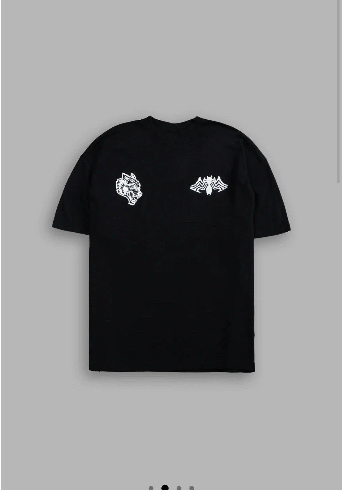 Venom Chopper Premium Oversized Tee in Black