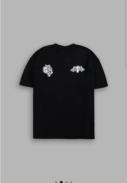 Venom Chopper Premium Oversized Tee in Black
