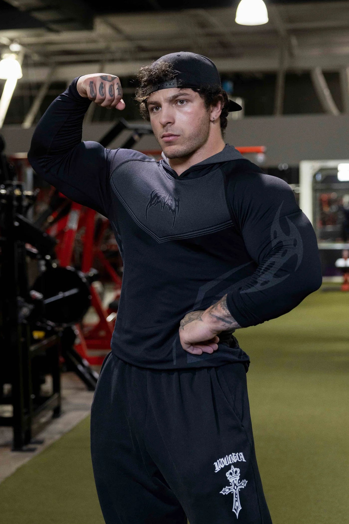 8062 - Warrior Compression Hoodies Black