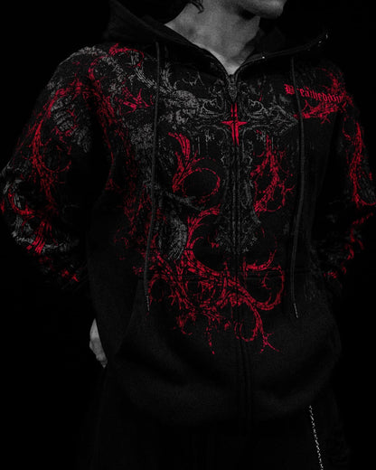 Sanctuary Oversized Zip-up Hoodie - [NIGHTMARE]JLH3