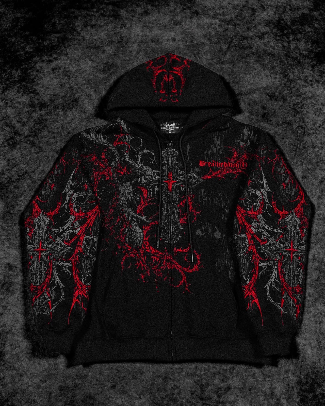 Sanctuary Oversized Zip-up Hoodie - [NIGHTMARE]JLH3