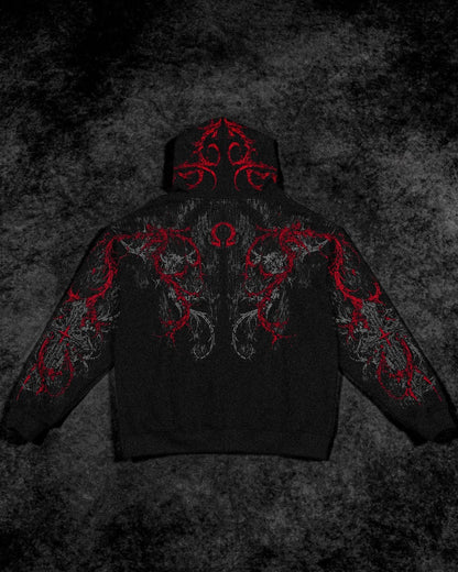 Sanctuary Oversized Zip-up Hoodie - [NIGHTMARE]JLH3