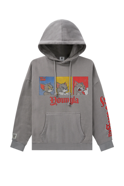 W528 Tom & Jerry Oversized Hoodie Grey