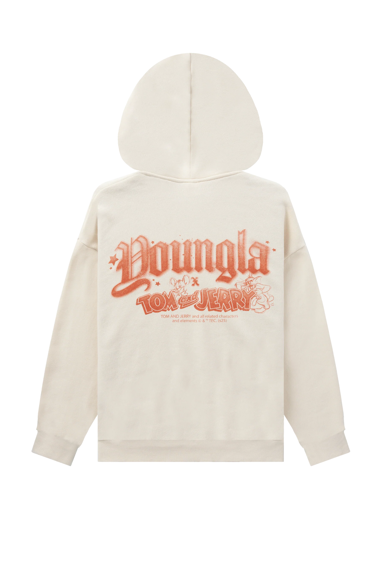 W528 Tom & Jerry Oversized Hoodie Cream